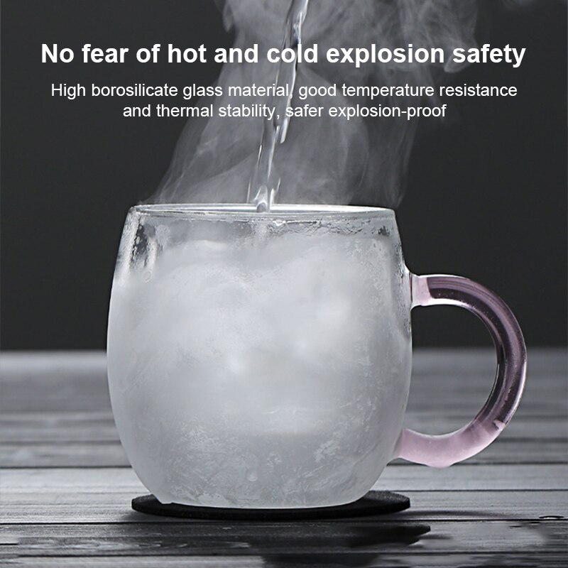 Grappige dieren dubbelwandige glazen beker kerst koffiemok melkglas hittebestendig loodvrij glas verre dubbele paroi