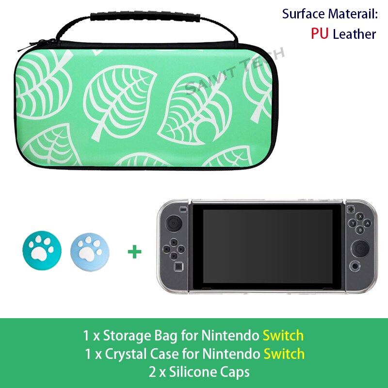 Funda de Nintendo Switch, bolsa de almacenamiento para consola Nintendo Switch/Lite AnimalCrossing, accesorios: H Kit