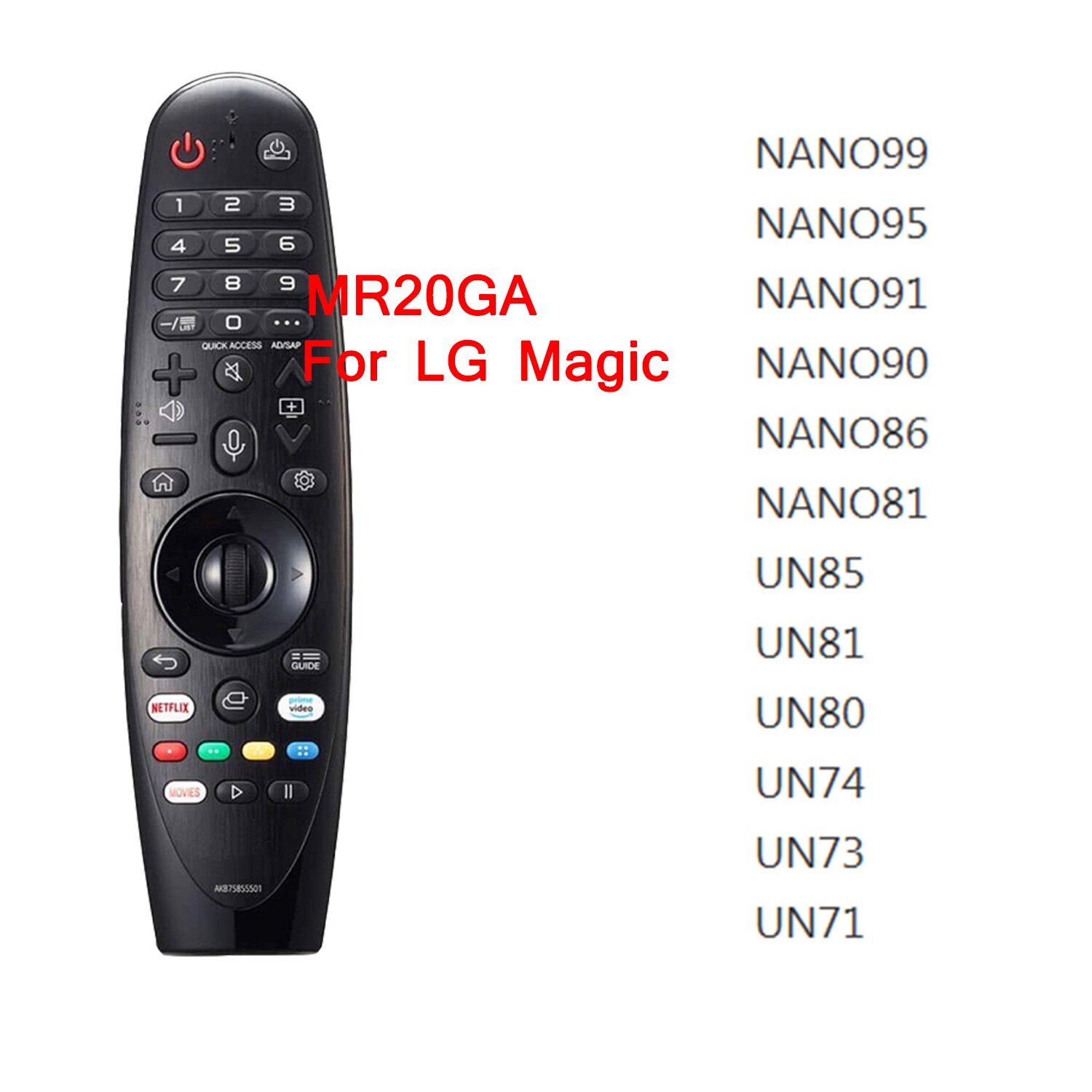 Voice For LG Magic TV Remote Control AN-MR650A AN-MR18BA AN-MR19BA MR20GA Original 43UJ6500 43UK6300 UN8500 UM7600: MR20GA-Original