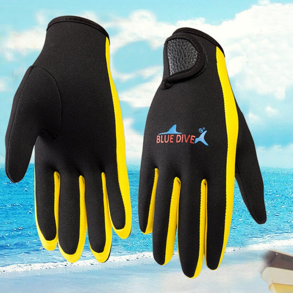 1 Pair 1.5mm Neoprene Warm Diving Gloves Snorkeling Gloves For Surfing Spearfishing Snorkeling #c