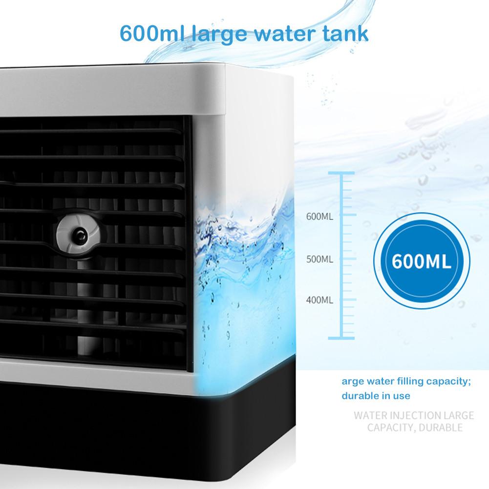 Mini Air Conditioner Fan Portable 3 in 1 Personal Space Air Cooler Desktop Cooling Fan Humidifier for Office Home Kitchen
