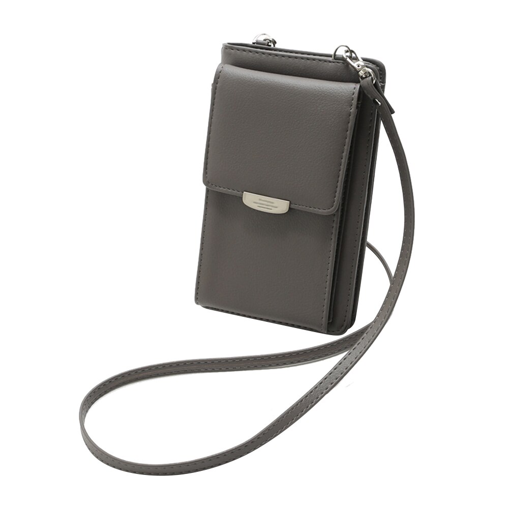 Tutti In Un Disegno Crossbody Sacchetto di Cassa Del Raccoglitore Del Telefono Multi-Funzione di Spalla AIC88: GRAY