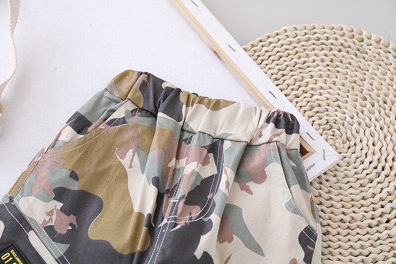 Babyjongens meisjes camouflage broek lente en herfst broek kinderen kinderen vrijetijdsbroeken