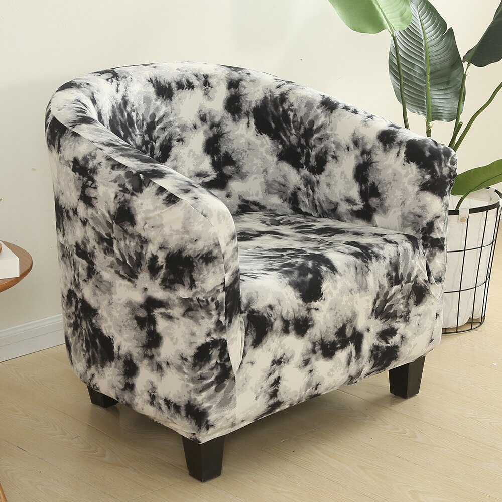 Elastisk sofa lenestol setetrekk beskytter vaskbart spandex møbler slipcover enkel å installere hjemmekaffe badekar 1 sete stoltrekk