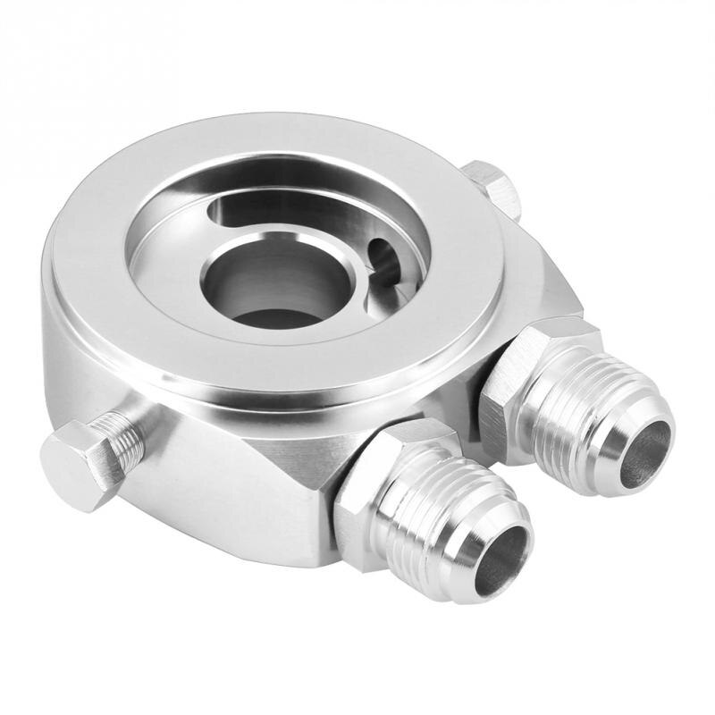Filtro de aceite de aluminio M20 x 1,5, adaptador de placa sándwich, Kit de enfriador de aceite 18 NPT, adaptador sándwich, indicador de aceite, novedad