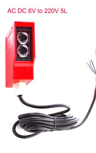 7m Adjustable Gate turnstile diffusion reflective photocell Photoelectric proximity Switch Sensor AC/DC 6V to 220V 5 Wires: AC DC 6V to 220V 5L