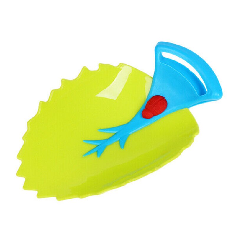 Badeværelse plastik vandhane forlænger krabbe blad form håndvask forlængelse baby bad hane krabbe form toiletartikler: E