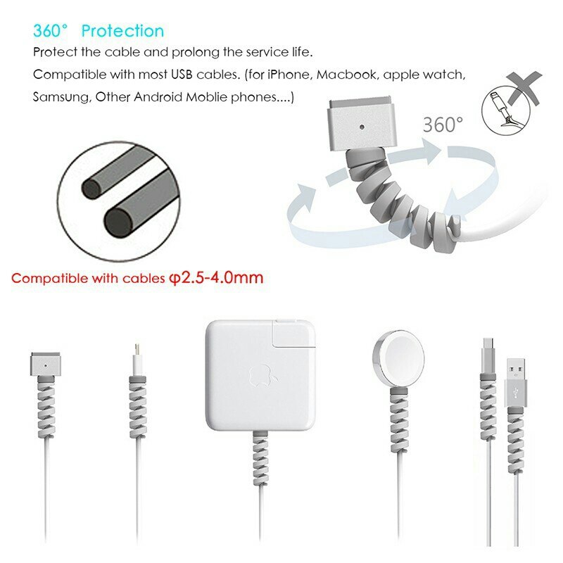 10 Pcs Mobiele Telefoon Accessoires Kabel Protectors Colorfull Data Kabel Beschermhoes