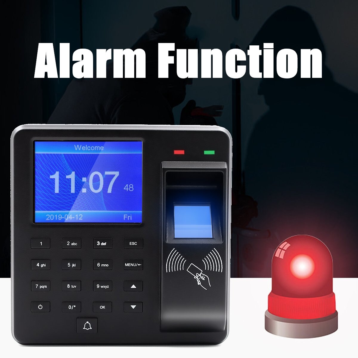 Fingerprint Attendance Machine LCD Password Attendance Machine Employee Checking-in Recorder Access Control System