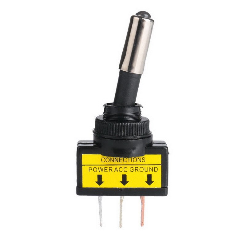 4Pcs 12V 20A Car Auto Blue LED Light Toggle Rocker Switch 3Pin SPST ON/OFF VEQ05 P0.11