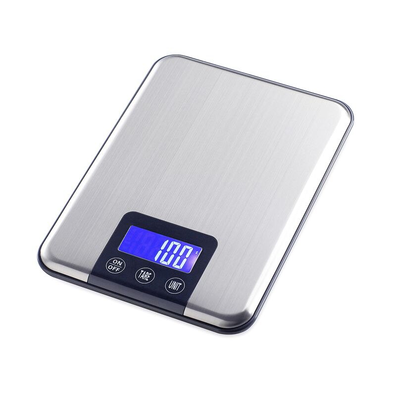 5000g * 1g Digitale Keukenweegschaal 5 KG x 1g Grote Slim Rvs Voedsel Dieet Gewicht elektronische Weegschalen Touch Knop Koken Gereedschap