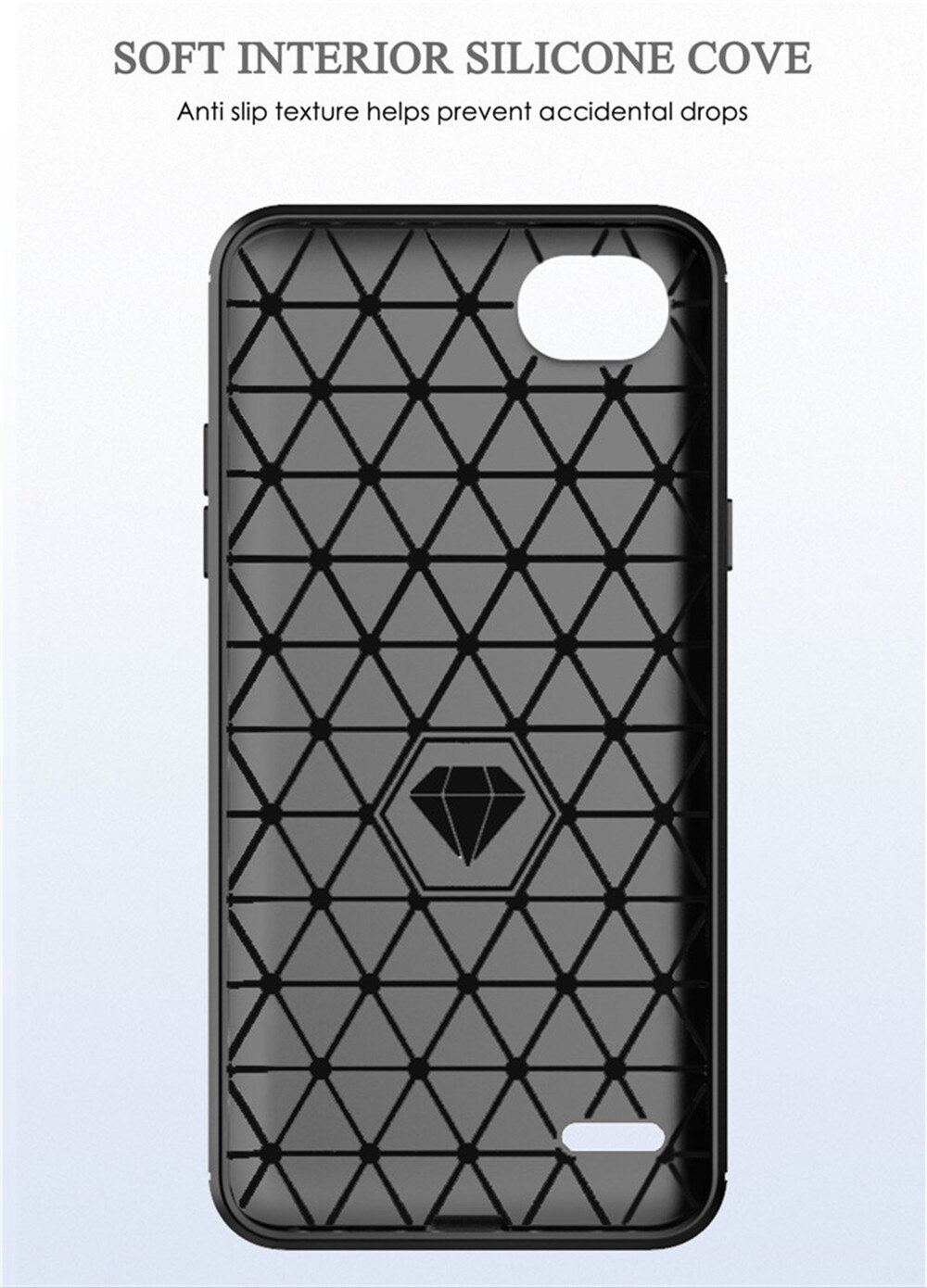 Coque de protection antichoc en Silicone pour LG, compatible modèles Q6 Plus, Q6, LGQ6