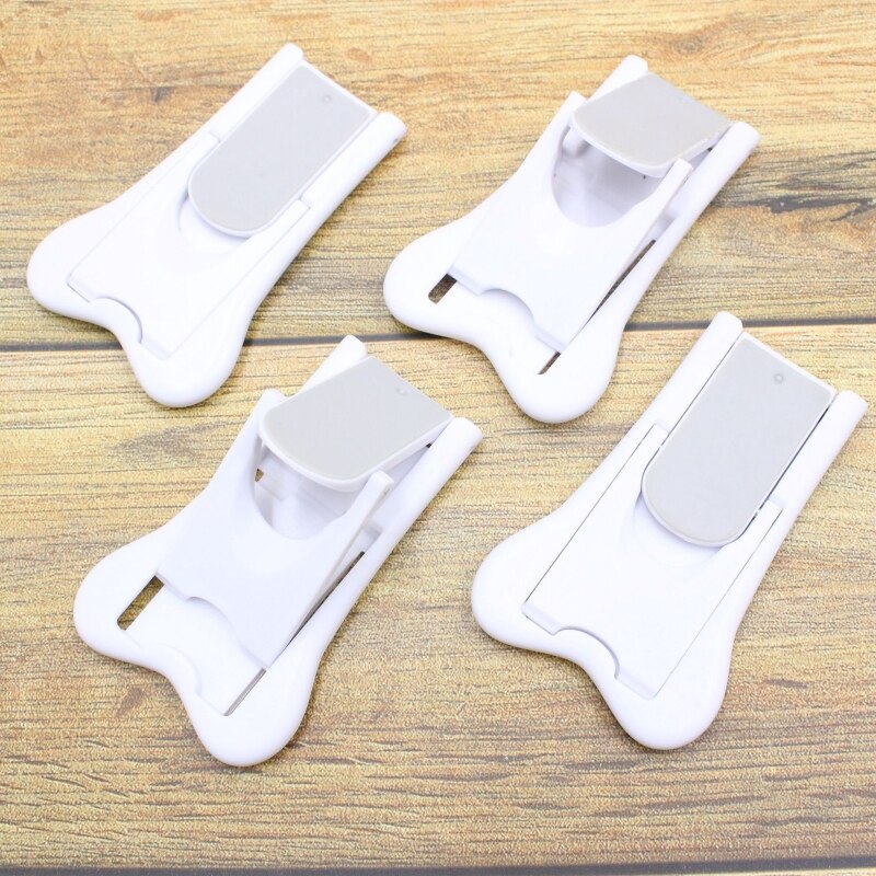 4 pièces de serrures de porte de sécurité Anti-pincement ABS pour bébé, protection de doigt de serrure de fenêtre Mobile