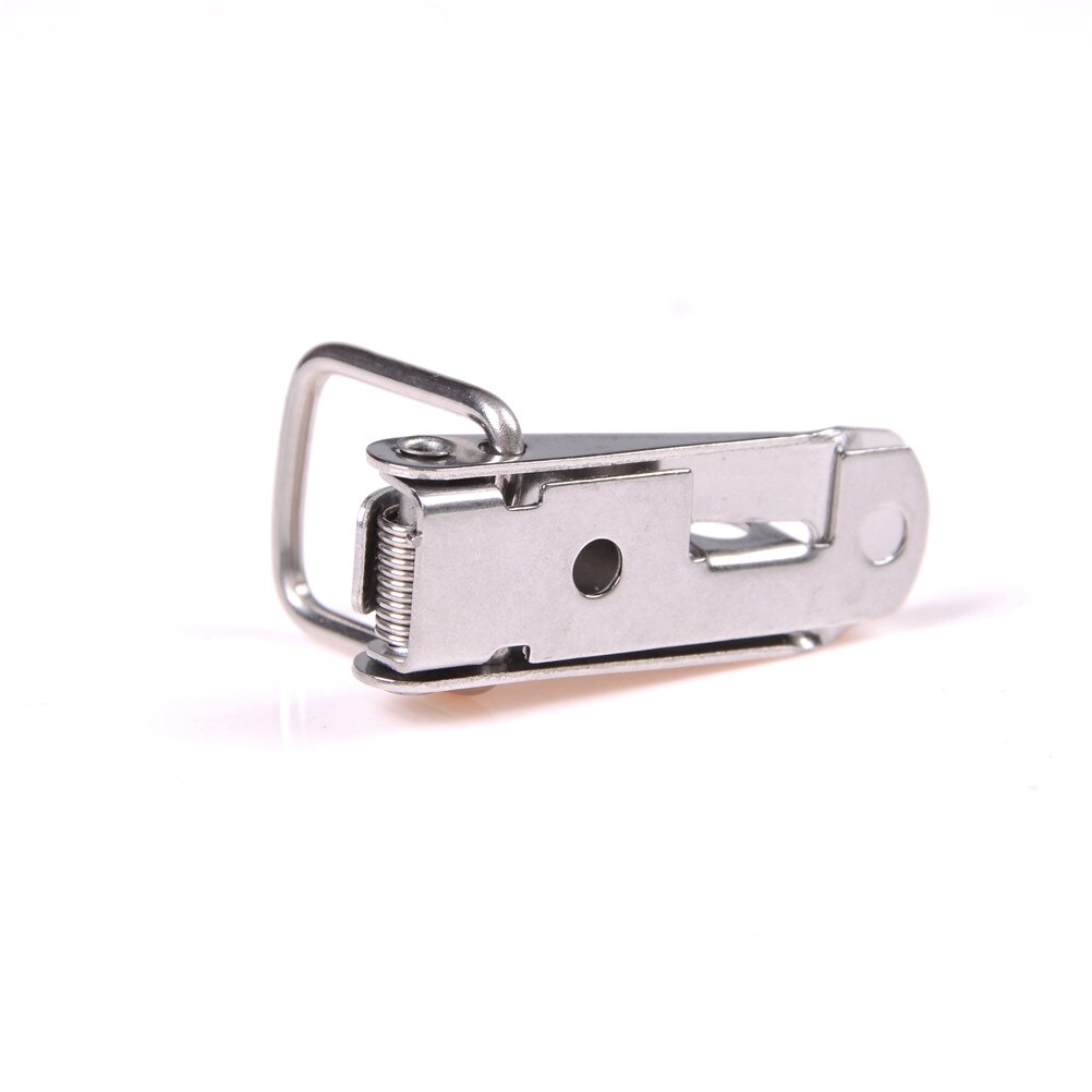 ZLinKJ 1PCS 27*74mm Spring Loaded Latch Catch Toggle Locks Hasp Iron Hasp Cabinet Boxes For Sliding Door Window Cabinet