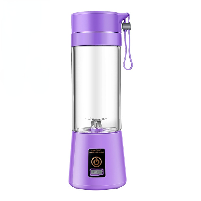 Hemkök elektrisk mixer juicepress kopp bärbar frukt smoothie milkshake mixer juicepress mini mixer: Lila