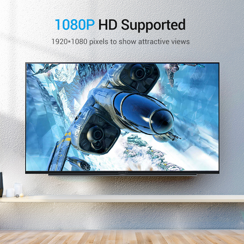 Tions 1080P VGA Kabel VGA Stecker auf VGA Stecker Flache Geflochtene Hohe Prämie Abschirmung HDTV VGA Kabel für Projektor Monitor Kabel VGA