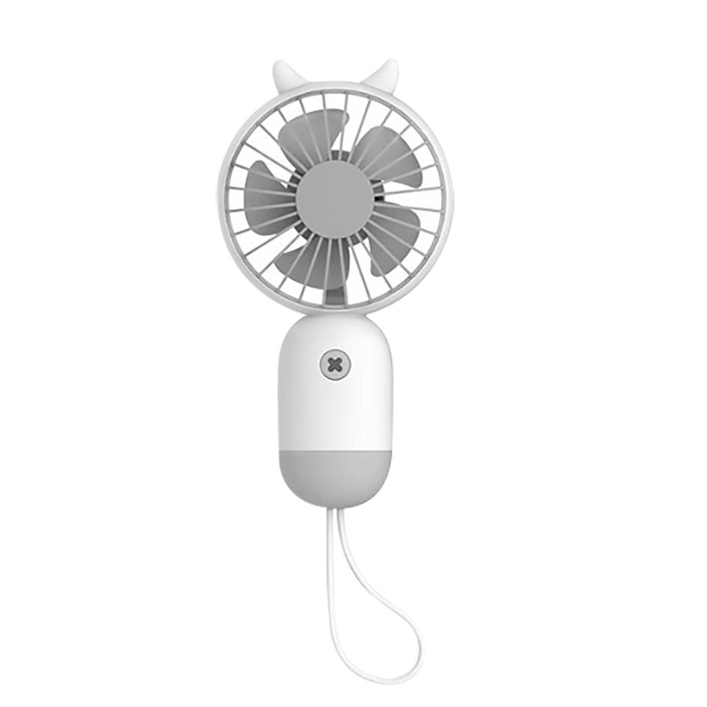 Draagbare Vouwen Kleine Ventilator Opladen Laag Geluidsniveau Draagbare Usb Multifunctionele Mini Fan Opladen Handheld Elektrische Ventilator: WH