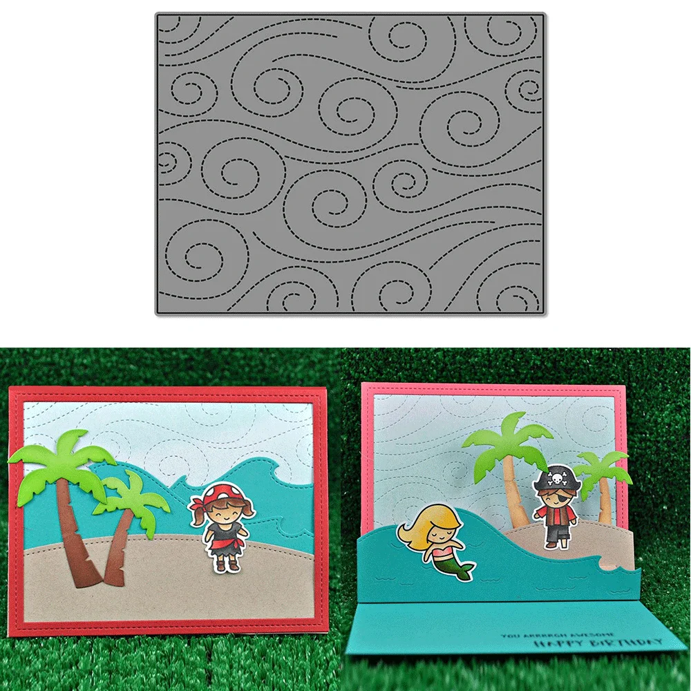 Troqueles de corte de Metal con marco de ventana de hojas de caída de casa de calabaza, troquelado en relieve para hacer tarjetas DIY, suministros para manualidades de álbumes de recortes: Oro
