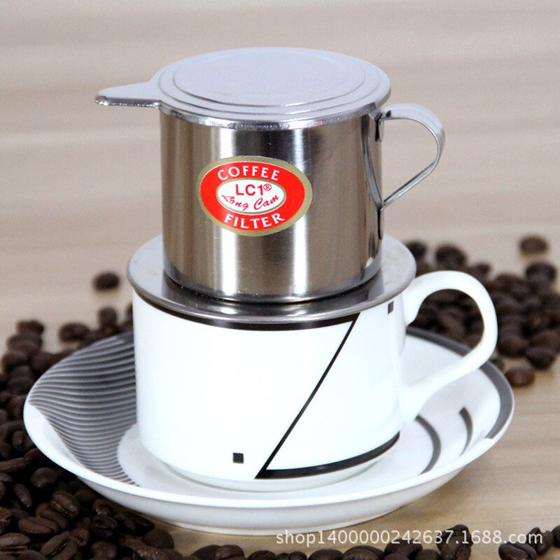 Coffee Filter Stainless Steel Maker Pot Infuse Cup Serving Delicious Portable Stainless Steel Vietnamese Coffee Drip Filter