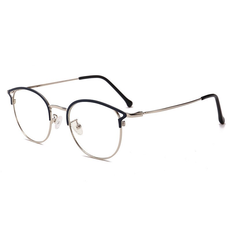 2Pcs/lot Women Blue Light Blocking Computer Glasses with Box Anti Blue Rays Eyeglasses Female Plain Mirror Glasses Frame Eyewear: Single Glasses