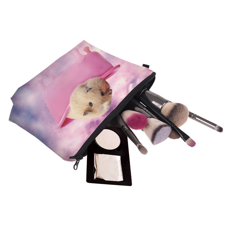 DAOXI Women Toiletry Bag 3D Animal Printing Portable Large Cosmetic Organizer for Travelling Necessaries