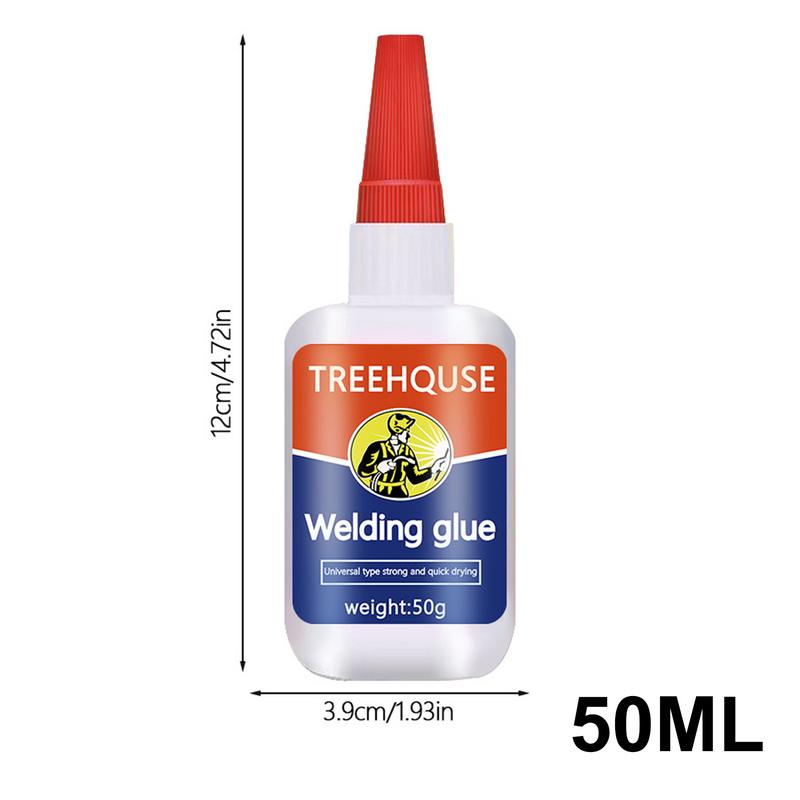Metal Glue Heavy Duty Waterproof 50ML Metal Welding Glue With Nozzle Applicator Instant Bond Weld Metal Repair Glue Quick Drying