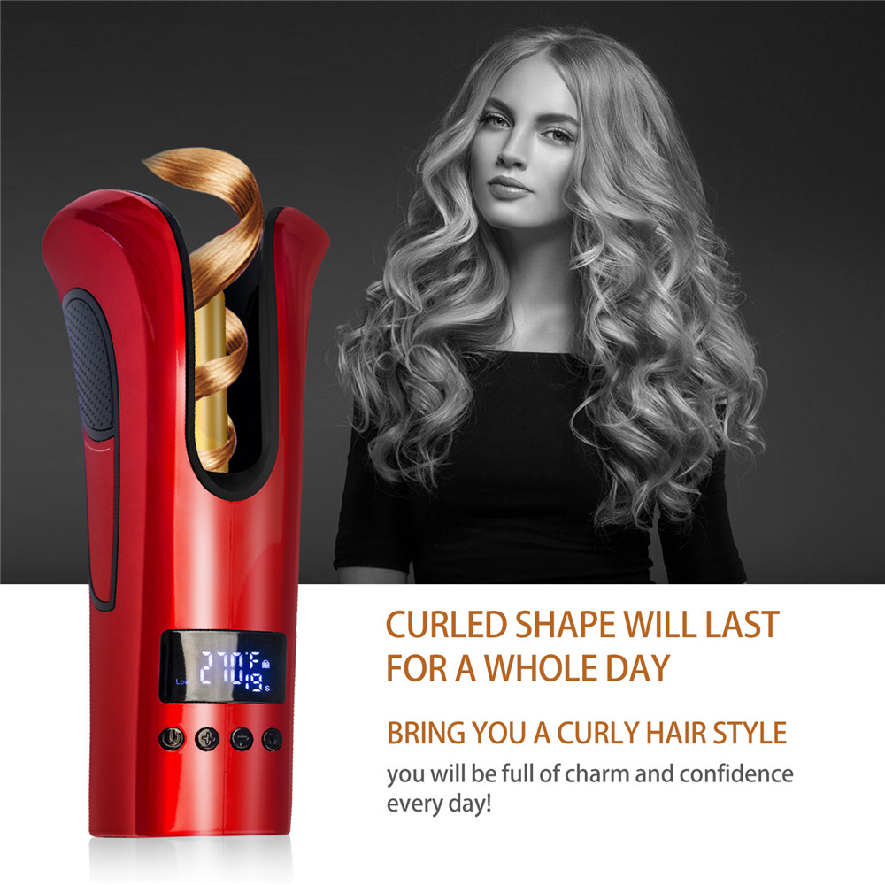 Rose-formet curler multifunktionel automatisk spiral lcd doven curler doven kvinde curling artefakt