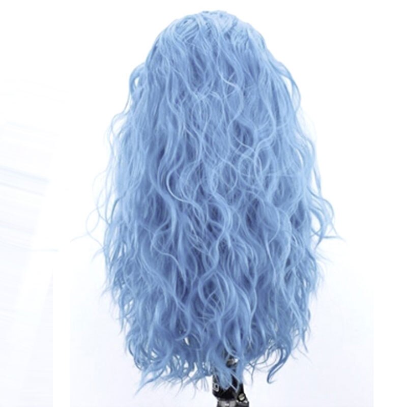 Bombshell Synthetic 13*3 Lace Front Wig Sky Blue – Grandado
