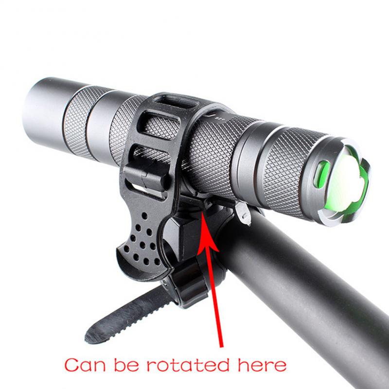Universal- Fahrrad Licht Halterung Einstellbar Fahrrad Lampe Halfter Silikon 360 ° Drehbare Fahrrad Taschenlampe Lampe Halterung