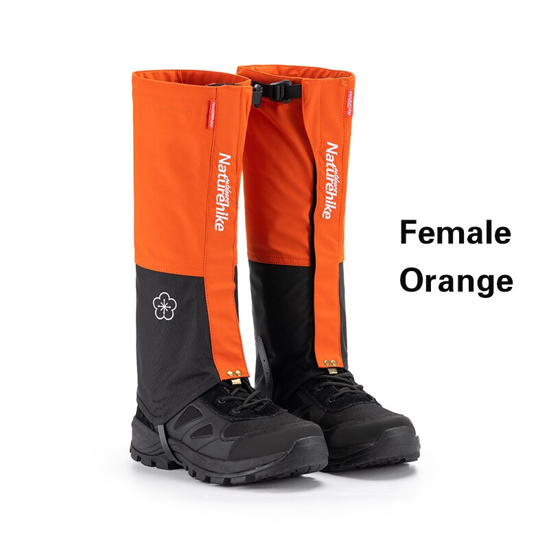 Naturehike – guêtre de randonnée en plein air, randonnée sur la neige, couverture de protection des jambes, léger, Camping d&#39;hiver, voyage, équipement de ski: Female Orange