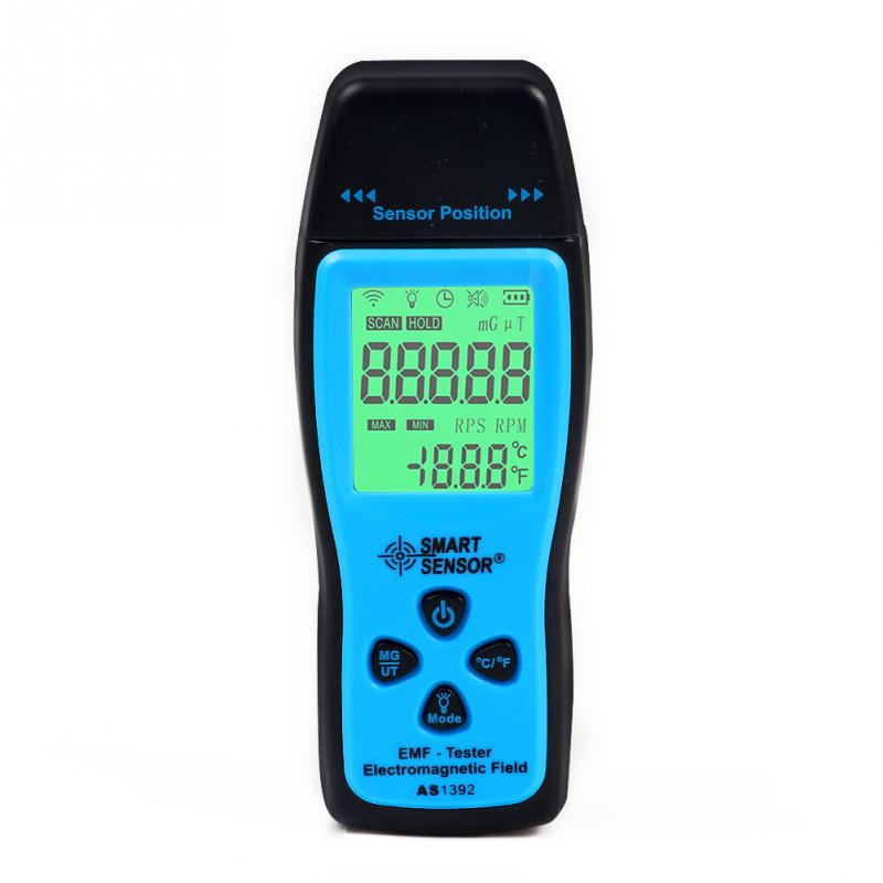 Elektromagnetisk felt strålingsdetektor håndholdt digital lcd strålingsdosimeter mini emf tester dosimeter tester meter tæller