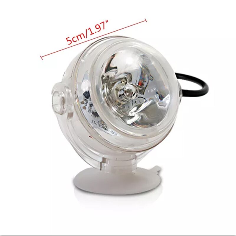 Rantion-lampe Submersible décorative Submersible, lampe circulaire pour Aquarium, 1.5 pouces, prise ue, LED pouces