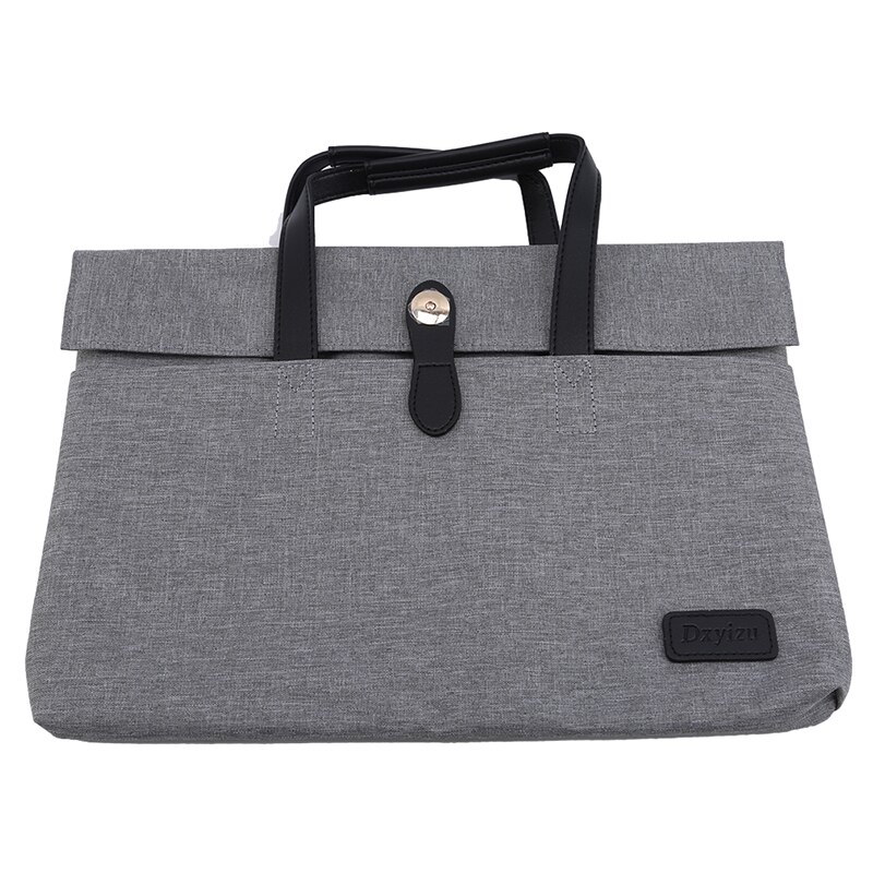 Dames heren aktetas multifunctionele unisex rits laptoptas voeringtas computertassen uitschuifbare handgreep computerkoffer: Grijs