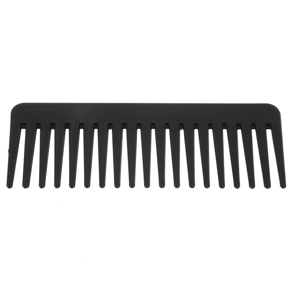 19 Teeth Wide Tooth Comb Black ABS Plastic Heat-resistant Large Wide Tooth Comb For Hair Styling Tool
