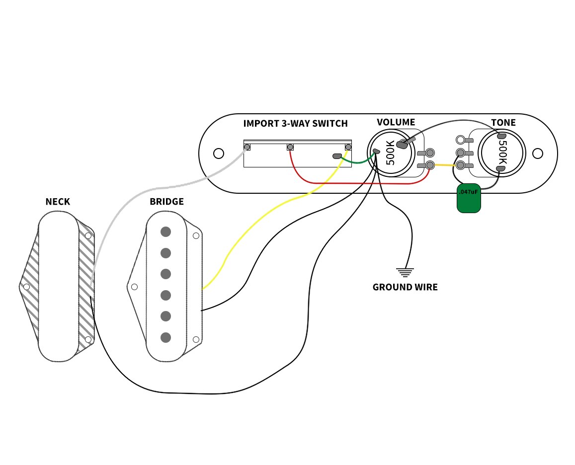 Chrome/Gold/Black 3 Way Wired Loaded Prewired Control Plate Harness Switch Knobs for TL Tele Telecaster Guitar Parts