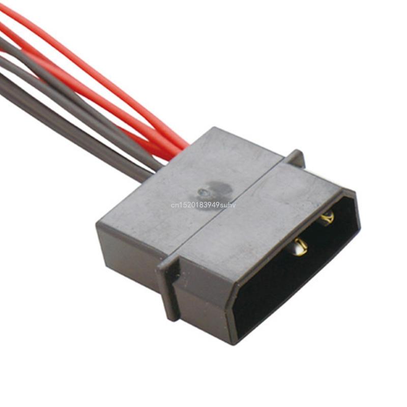 IDE 4Stift Stecker Molex auf kleine 4Stift Buchse Y Splitter Adapter Diskettenlaufwerk Netzteil Kabel Konverter für Gehäuselüfter