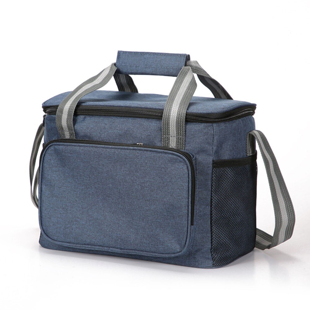 Portable Lunch Cooler Bag Insulated Food Drinks Bag Camping Traveling BBQ Folding Insulation Picnic Ice Pack Food Thermal Bag: C