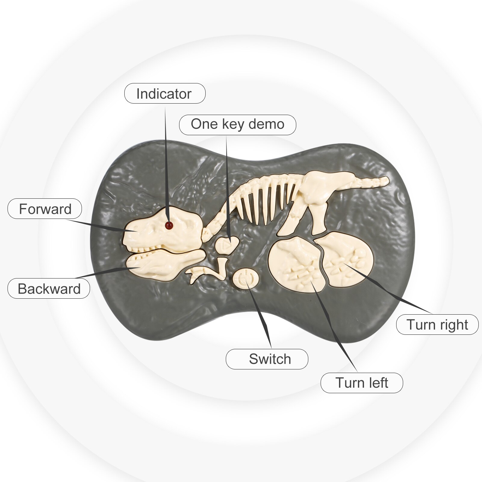 SM180 Remote Control Dinosauria Velociraptor Toy Big Walking Velociraptor LED Light Roaring 2.4 Ghz Simulation RC Velociraptor