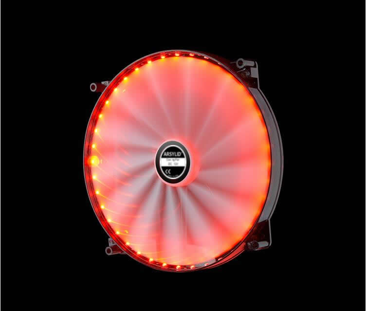 20mm thickness fan Red Blue Green Color 200mm 20cm fan silent for computer Case 20020 fan thin 2cm 40 LED Cooling Fan