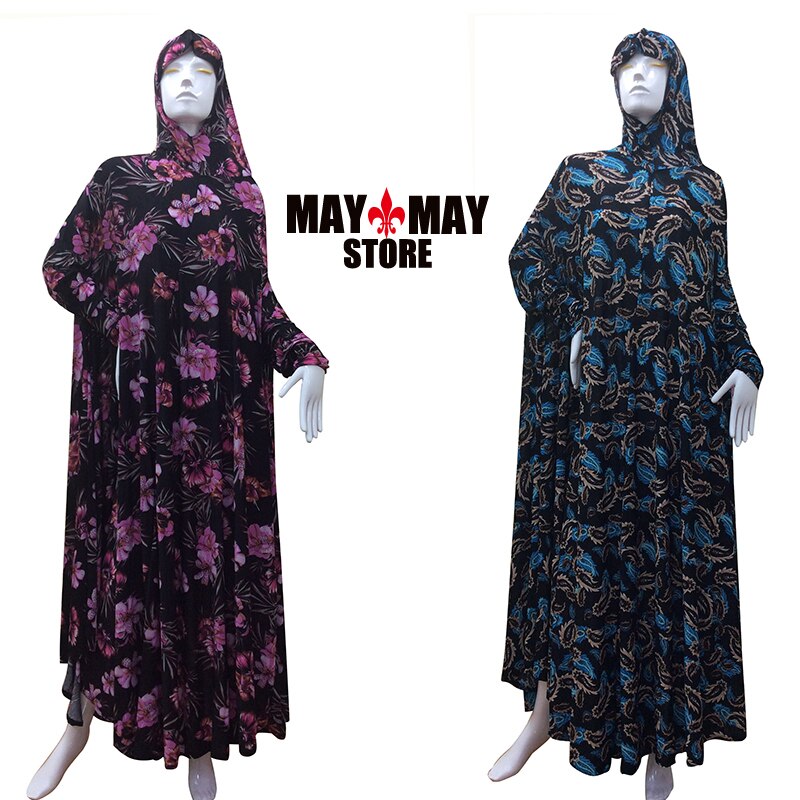 1 Piece Hijab Kaftan Loose Prayer Dress Islamic Prayer Clothes Muslim Female Long Abaya Saudi Arabia Dubai Ramadan high