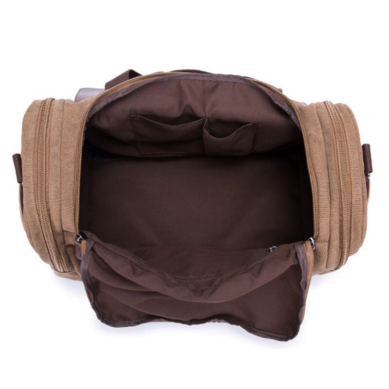 35l unisex canvas outdoor sporttas voor heren, multifunctionele weekendtas, schoudertas, reistas, fitnesstas, crossbodytas