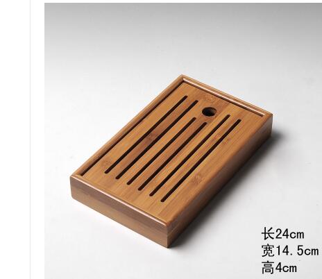 Bamboo Tea Tray Solid Bamboo Tea Board Tea set Tea Tools For Cup Teapot Crafts Tray,Chinese Culture Tea Set: F