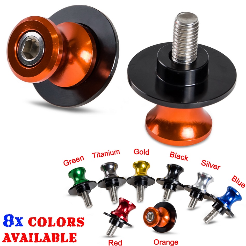 NICECNC M10 10mm Swingarm Spools Slider For KTM Duke 125 250 390 690 Enduro SMC 990 Supermoto Kawasaki Ninja 250R 300R 400R 650R