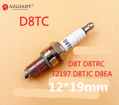 Motorcycle spark plug 100/125 A7TC D8TC E6TC F7TC B7TC BMA6 Z4TC F5TC CR8 A7RTC CR7HSA D8TRC D8TJC D8EA D8T Chain saw lawn mower: D8TC