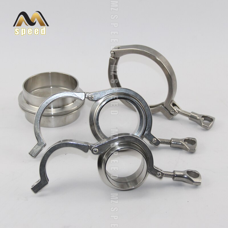 car Accessories Male and female flange butt fittings Exhaust connection clip quick disassembly Silicone seal ring clamp kit