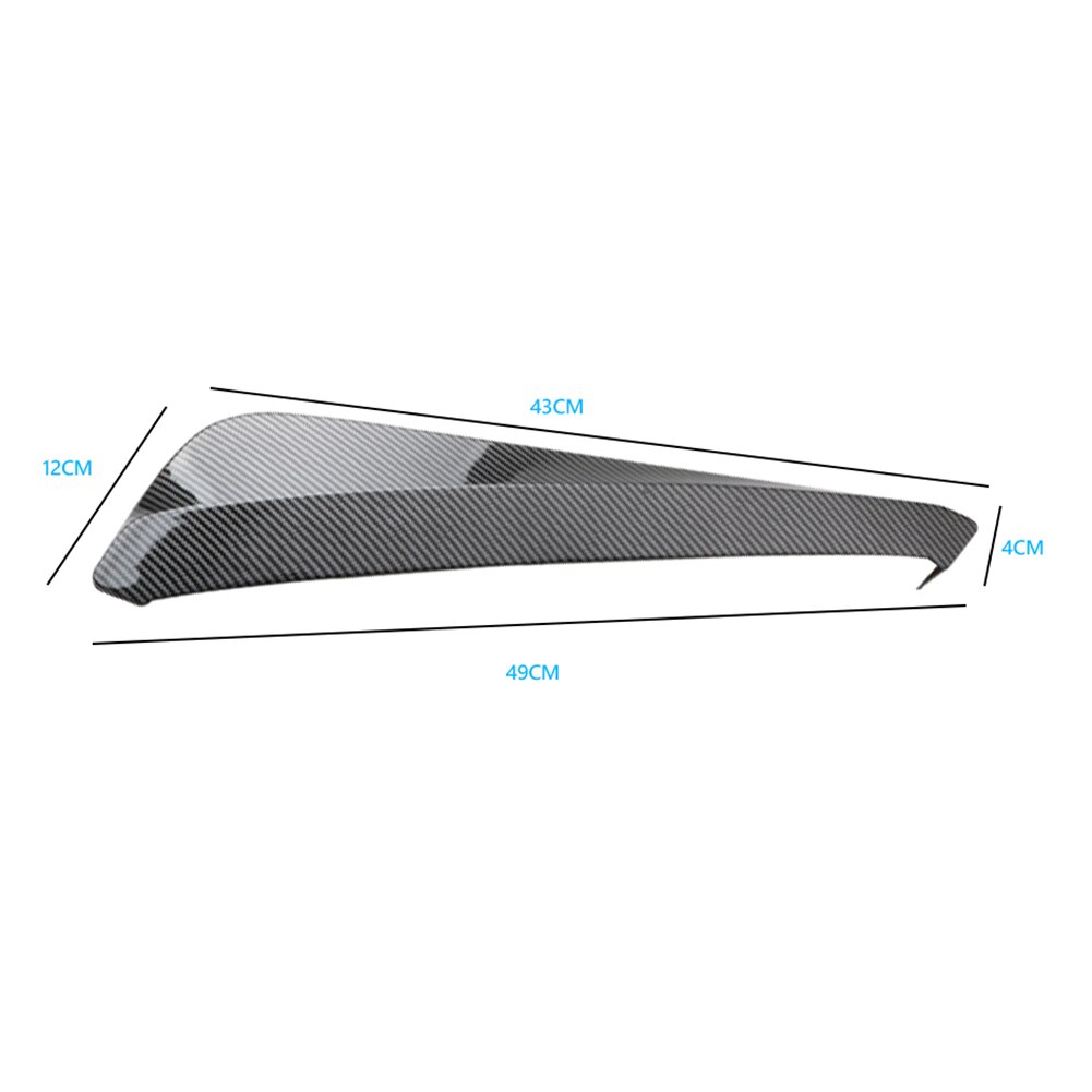 ABS Plastic Car Rear Bumper Canards Carbon Fiber Look Body Kit Universal Easily Installation Personal Car Elements: Default Title