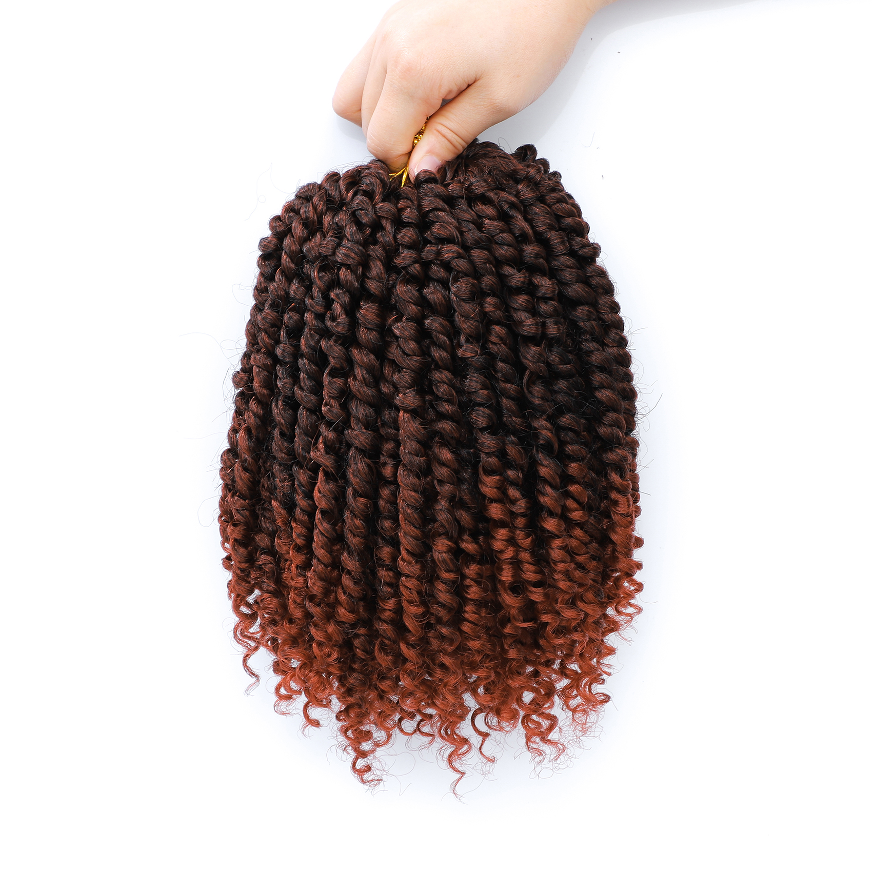 Forevery Passion Twist Capelli all'uncinetto Capelli sintetici all'uncinetto per donne nere Estensioni dei capelli pre-loop pre-intrecciate Passion Twist: T1B/350 / 8 pollici / 8 Pz/lotto