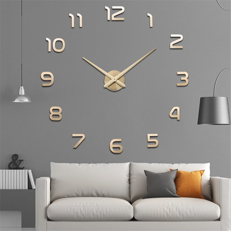 Neue 3d Wanduhr Große Acryl Spiegel Uhren Aufkleber Wohnzimmer Zubehör Dekorative Haus Uhr ein Der Zauberstab
