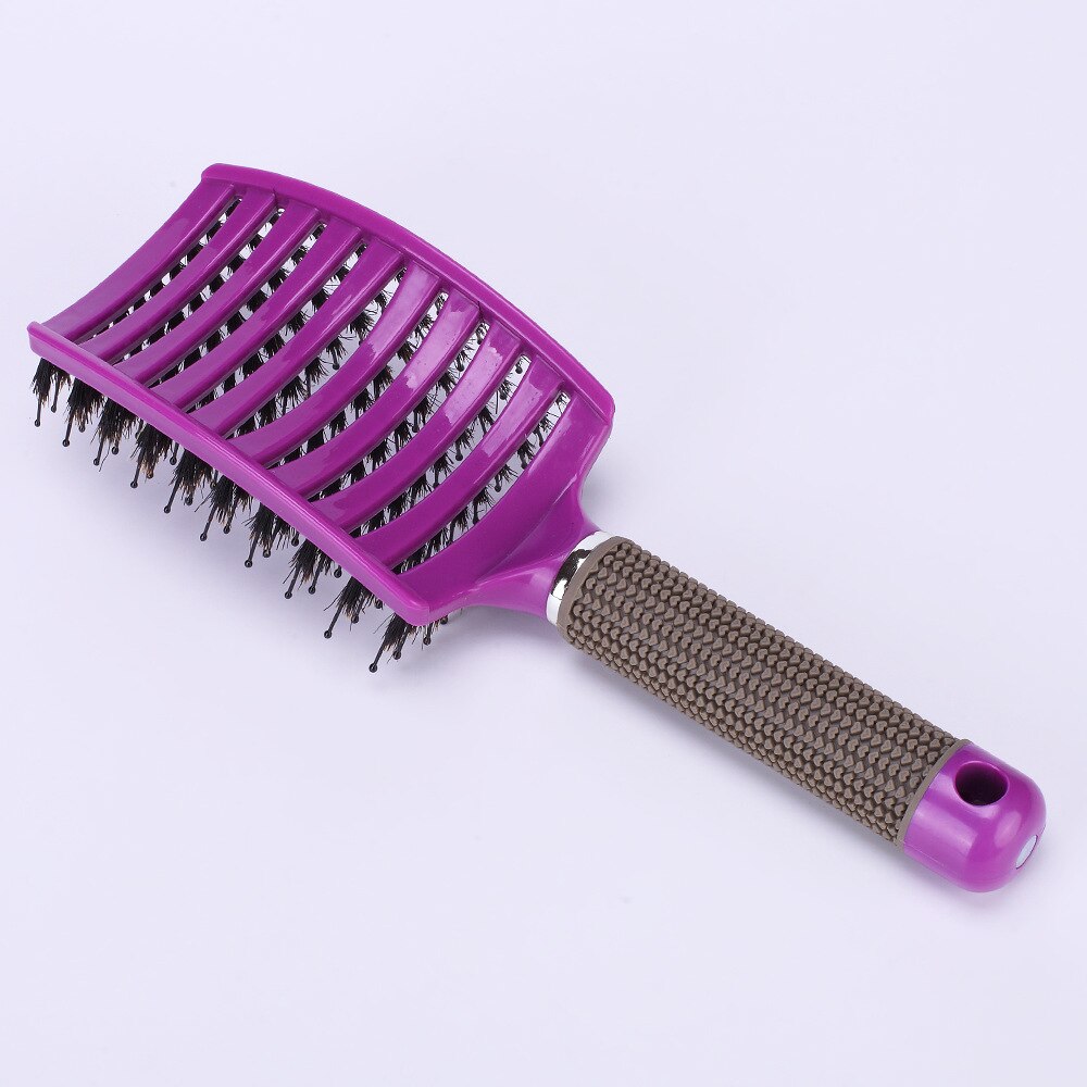 7 Colors Hair Scalp Massage Comb Bristle Nylon Brushy Hairbrush Wet Curly Detangle Hair Brush Demelante Brush Hairbush