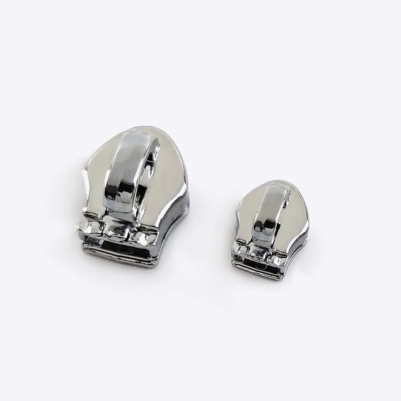Deslizadores de cremallera para bolso, cremalleras de nailon para bolso, bolsas de costura, Kit de reparación, accesorios de ropa DIY, 10/20/50 piezas, 3 #5 #: No5 / Chrome / 10Pcs
